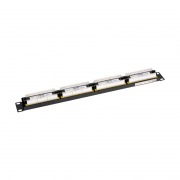 Патч-панель 19" 1U, CAT 6, 24 порта RJ-45, неэкранированная, Dual IDC REXANT | Фото 1
