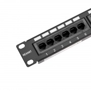 Патч-панель 19" 1U, CAT 6, 24 порта RJ-45, неэкранированная, Dual IDC REXANT | Фото 3