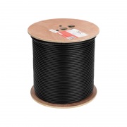 Кабель витая пара F/UTP, CAT 6, PE, 4PR, 23AWG, внешний, однопроволочный, черный, 305м REXANT | Фото 2