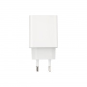 Сетевое зарядное устройство REXANT USB-A+USB-C адаптер, 18W белое | Фото 1