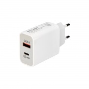 Сетевое зарядное устройство REXANT USB-A+USB-C адаптер, 18W белое | Фото 3