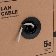 Кабель витая пара F/UTP, CAT 5e, PE, 4PR, 24AWG, внешний, однопроволочный, черный, 305м, РФ REXANT | Фото 3