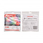 Лента светодиодная 24В, COB 12Вт/м, 720 LED/м, RGB, 10мм, 5м, IP20 REXANT | Фото 3