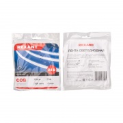 Лента светодиодная 24В, COB 8Вт/м, 320 LED/м, синий, 8мм, 5м, IP20 REXANT | Фото 3