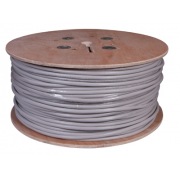 Кабель витая пара U/UTP, CAT 5е, PVC, 25PR, 24AWG, внутренний, однопроволочный, серый, 305м, РФ REXANT | Фото 1