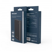 Портативное зарядное устройство Power Bank (аккумуляторная батарея) 20000 mAh с Quick Charge и Power Delivery, черное REXANT | Фото 4