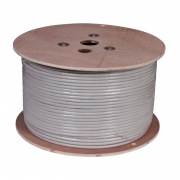 Кабель витая пара U/FTP, CAT 6A, LSZH нг(А)-HF, 4PR, 23AWG, внутренний, однопроволочный, серый, 305м REXANT ПРОЕКТ | Фото 1