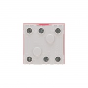 Розетка электрическая 45x45, CEE 7/4, 2K+3, 16A, красная REXANT | Фото 2