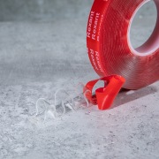 Лента клейкая двухсторонняя прозрачная, на VHB акриловой основе, 12 мм х 5 м REXANT | Фото 6