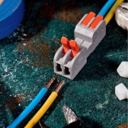 Клемма СМК 222-422R проходная разъемная 2 полюса серая 0,2-2,5/4мм² (блистер 5 шт/уп) REXANT | Фото 5