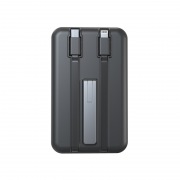 Портативное беспроводное зарядное устройство Power Bank 5 в1 (аккумуляторная батарея) 10 000 mAh, MagSafe, черное REXANT | Фото 1
