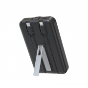 Портативное беспроводное зарядное устройство Power Bank 5 в1 (аккумуляторная батарея) 10 000 mAh, MagSafe, черное REXANT | Фото 5