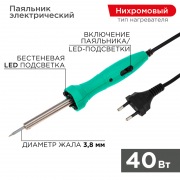 Паяльник с нагревателем-долговечное жало 220В/ 40Вт LED подсветка | Фото 1