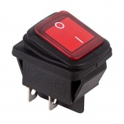 Выключатель клавишный 250V 15А (4с) ON-OFF красный  с подсветкой  ВЛАГОЗАЩИТА  (RWB-507)  REXANT (в упак. 1шт.) | Фото 3