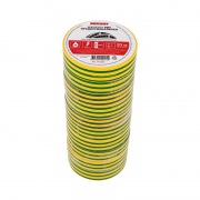 Изолента профессиональная 0.18 х 19 мм  х 20 м желто-зеленая REXANT | Фото 3