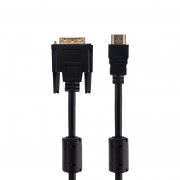 Шнур HDMI - DVI-D с фильтрами, длина 1,5 метра (GOLD) (PE пакет)  REXANT | Фото 1