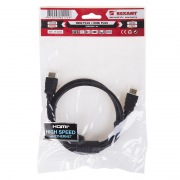 Шнур HDMI - HDMI с фильтрами, длина 1 метра (GOLD) (PVC пакет)  REXANT | Фото 3