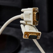 Шнур VGA - VGA с ферритами, длина  1,8 метра, серый (GOLD)  REXANT | Фото 3