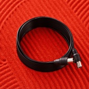 ВЧ кабель ТВ штекер - ТВ штекер, длина 7 метров, черный  REXANT | Фото 3