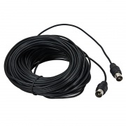 ВЧ кабель ТВ штекер - ТВ штекер, длина 10 метров, черный  REXANT | Фото 2