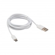 Кабель micro USB (male) штекер - USB-A (male) штекер, длина 1,8 метра, белый (PE пакет)  REXANT | Фото 1
