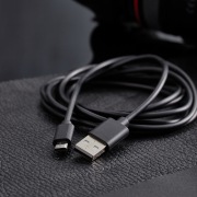 Кабель micro USB (male) штекер - USB-A (male) штекер, длина 1,8 метра, черный (PE пакет)  REXANT | Фото 2