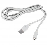 Кабель micro USB (male) штекер - USB-A (male) штекер, длина 3 метра, белый (PE пакет)  REXANT | Фото 4