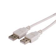 Шнур USB A (male) штекер - USB-A (male) штекер, длина 1,8 метра (PE пакет)  REXANT | Фото 1