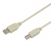 Шнур USB B (male) штекер - USB-A (male) штекер, длина 1,8 метра (PE пакет)  REXANT | Фото 1