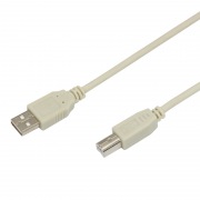 Шнур USB B (male) штекер - USB-A (male) штекер, длина 3 метра (PE пакет)  REXANT | Фото 1