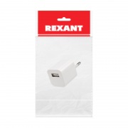 Сетевое зарядное устройство «Квадрат» USB (СЗУ) (1000 mA) белое REXANT | Фото 2