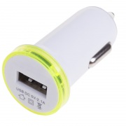 Автозарядка в прикуриватель USB (АЗУ) (5 V, 2100 mA) белая REXANT | Фото 1