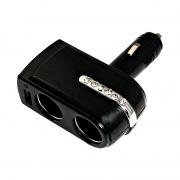 Разветвитель автоприкуривателя 2 гнезда 1хUSB (5 V 1000 mA) REXANT | Фото 1