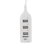 Разветвитель USB 2.0 на 4 порта белый REXANT | Фото 1