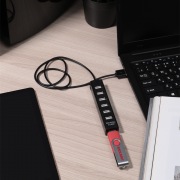 Разветвитель USB на 7 портов черный REXANT | Фото 8