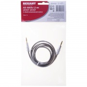 AUX-кабель в гибкой металлической оплетке 3.5 мм 1 м REXANT | Фото 2