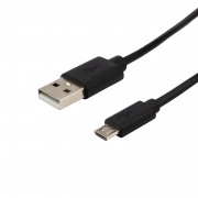 USB кабель microUSB длинный штекер 1 м черный REXANT | Фото 2