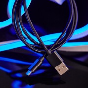 USB кабель microUSB, шнур в металлической оплетке серебристый  REXANT | Фото 2