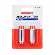 Алкалиновая батарейка AA/LR6 "REXANT" 1,5 V   2 шт блистер | Фото 1