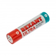Ультра алкалиновая батарейка AAA/LR03 "REXANT"1,5 V  2 шт блистер | Фото 1