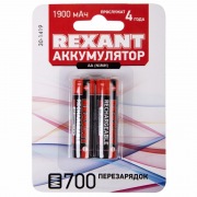 Аккумулятор тип  AA  "пальчиковый" 1.2В 1900мАч "REXANT" блистер 2 шт | Фото 2