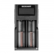 Универсальное зарядное устройство для 2-х АКБ с жк дисплеем Rexant i2 | Фото 5