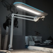 Настольная лампа на струбцине 60 LED, Blue Stream, белая REXANT | Фото 3