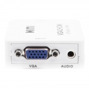 Конвертер VGA + Стерео 3,5 мм на HDMI, пластик, белый REXANT | Фото 2