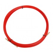 Протяжка кабельная REXANT (мини УЗК в бухте), стеклопруток, d=3,5 мм 15 м, красная | Фото 1
