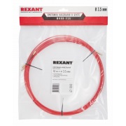 Протяжка кабельная REXANT (мини УЗК в бухте), стеклопруток, d=3,5 мм 10 м, красная | Фото 2