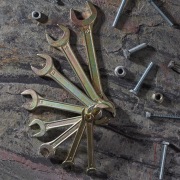 Набор ключей рожковых REXANT (6х7-20х22 мм), 8 шт., желтый цинк | Фото 1