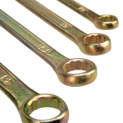 Набор ключей комбинированных REXANT (8, 10, 12, 13, 14, 17 мм), 6 шт., желтый цинк | Фото 2
