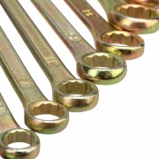 Набор ключей комбинированных REXANT (8-11, 13, 14, 17, 19 мм), 8 шт., желтый цинк | Фото 3