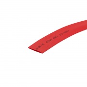 Трубка термоусаживаемая 10,0/5,0 мм красная, ролик 2,44 м REXANT | Фото 1